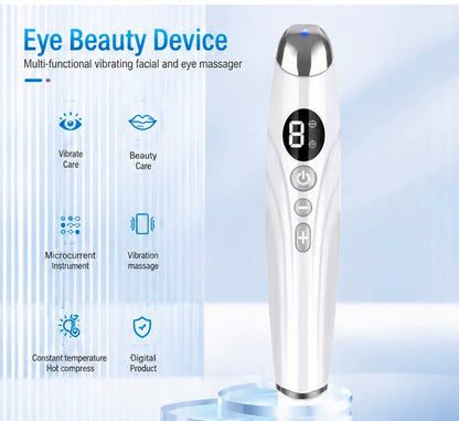 Electric Eye Massager – Micro Vibration Eye Beauty Device for Dark Circles, Eye Bags, Puffiness & Relaxation